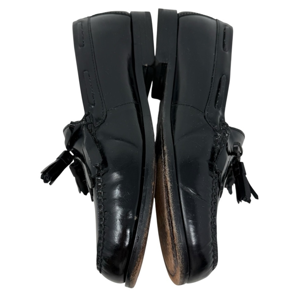 Cole Haan Classic Black Pinch Tassel Leather Loafers Mens Size 9.5 3E Extra Wide - Picture 6 of 15